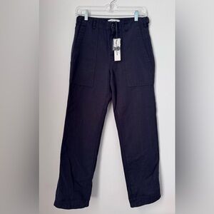 Alex Mill Straight-Leg Neil Utility Pant in Navy size 2